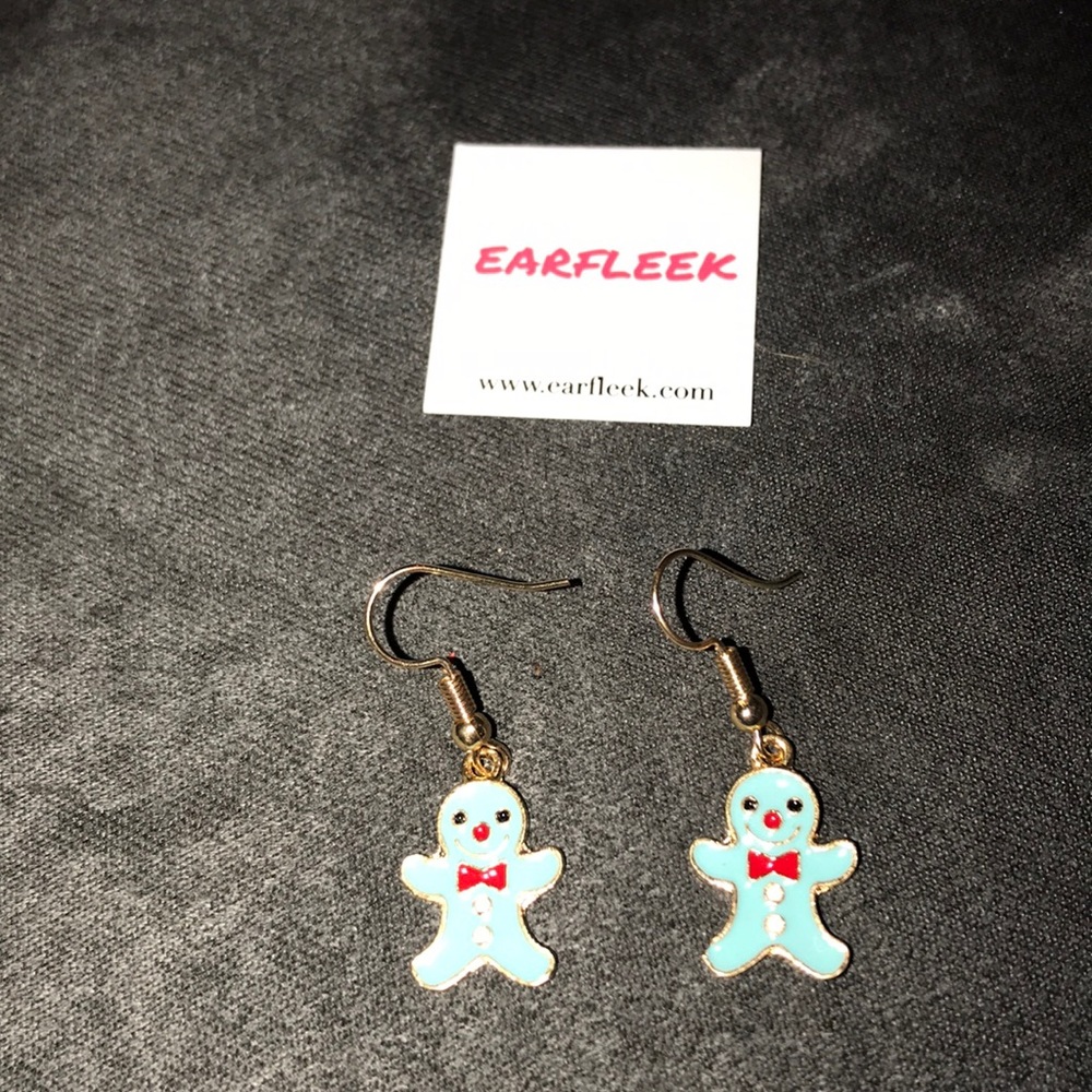 Gingerbread dangle earrings - Picture 4 of 7
